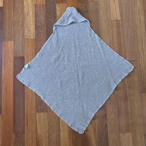 Magic Linen Hooded Baby Waffle Towel Cotton Linen Purple